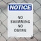Signmission No Swimming No Diving, 7 in W x Rectangle, Plastic OS-2PACK-NS-P-710-V-14878 - alternate 5